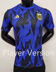 Player Version 2022-2023 Argentina Blue&Black Thailand Training Soccer Jersey-6724