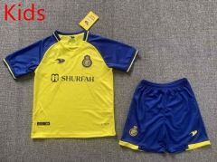 2022-2023 Al-Nassr FC Home Yellow Kids/Youth Soccer Uniform-HR