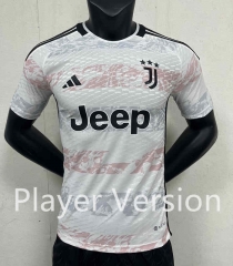 Player Version 2023-2024 Juventus White Thailand Soccer Jersey AAA-888