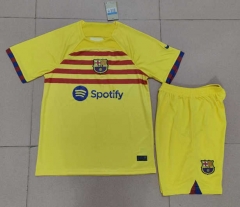 2022-2023 Barcelona 3rd Away Yellow Soccer Uniform-718