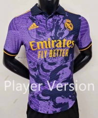 Player Version 2023-2024 Real Madrid Purple Thailand Soccer Jersey AAA
