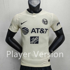 Player Version 2023-2024 Club America 3rd Away Beige Thailand Soccer Jersey AAA-888