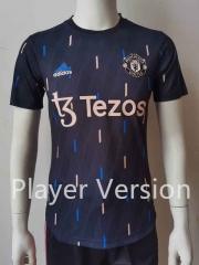 Player Version 2022-2023 Manchester United Black Thailand Training Jersey AAA-807
