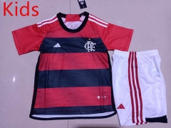 2023-2024 Flamengo Home Red and Black Kids/Youth Soccer Uniform-507