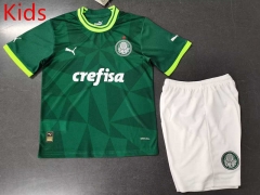 2023-2024 Palmeiras Home Green Kids/Youth Soccer Uniform-507