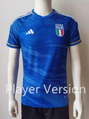 Player Version 2023-2024 Italy Home Blue Thailand Soccer Jersey AAA-807