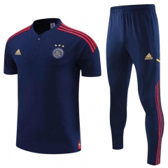 2022-2023 Barcelona Royal Blue Thailand Polo Uniform-4627