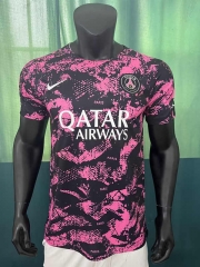 2023-2024 PSG Black&Pink Thailand Training Soccer Jersey AAA-305