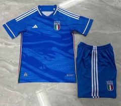 2023-2024 Italy Home Blue Soccer Uniform-709