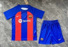 2023-2024 Barcelona Home Red&Blue Soccer Uniform-GB
