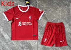 2023-2024 Liverpool Home Red Kids/Youth Soccer Uniform-GB