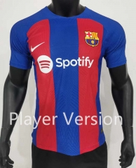 Player Version 2023-2024 Barcelona Home Blue&Red Thailand Soccer Jersey AAA-SJ