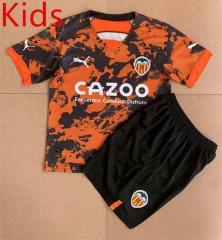 2023-2024 Concept Version Valencia Orange&Black Kids/Youth Soccer Uniform-AY