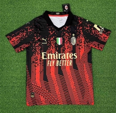 (S-4XL) With Patch 2023-2024 Special Version AC Milan Red&Black Thailand Soccer Jersey AAA-403
