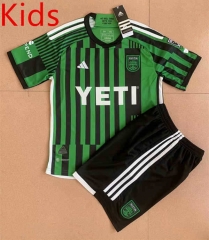 2023-2024 Austin FC Home Green Kids/Youth Soccer Uniform-AY