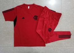 2023-2024 Flamengo Red Short-sleeved Thailand Soccer Tracksuit-815