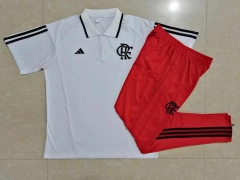 2023-2024 Flamengo White Thailand Polo Uniform-815