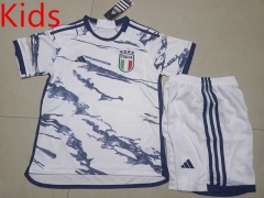2023-2024 Italy Away White Kids/Youth Soccer Uniform-507