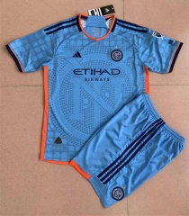 2023-2024 New York City Home Blue Soccer Uniform-AY