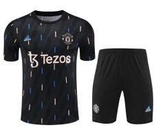 2023-2024 Manchester United Black Thailand Soccer Jersey Uniform-418