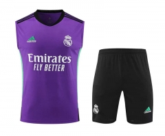 2023-2024 Real Madrid Purple Thailand Soccer Vest Uniform-418