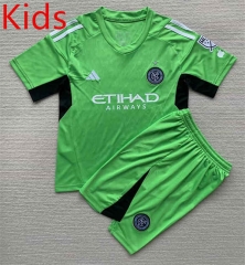 2023-2024 New York City Goalkeeper Green Kids/Youth Soccer Uniform-AY
