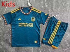 2023-2024 Los Angeles Galaxy Away Blue Kids/Youth Soccer Uniform-8975