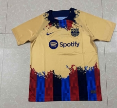 2023-2024 Barcelona Yellow Thailand Training Soccer Jersey AAA-4927