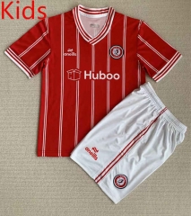 2023-2024 Bristol City Home Red Kids/Youth Soccer Uniform-AY
