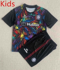 2023-2024 Bristol City Goalkeeper Black Kids/Youth Soccer Uniform-AY