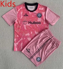 2023-2024 Bristol City Goalkeeper Pink Kids/Youth Soccer Uniform-AY