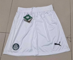 2023-2024 SE Palmeiras Home White Thailand Soccer Shorts-2886