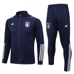 2023-2024 Italy Royal Blue Thailand Soccer Jacket Uniform-815