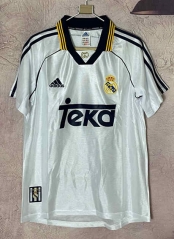 Retro Version 98-00 Real Madrid White Thailand Soccer Jersey AAA-6590