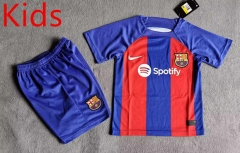 2023-2024 Barcelona Home Red&Blue Kid/Youth Soccer Uniform-8423