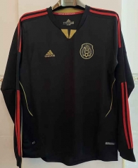 Retro Version 11-12 Mexico Black LS Thailand Soccer Jersey AAA-6895