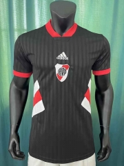 Retro Version River Plate Black Thailand Soccer Jersey AAA-305