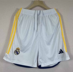 2023-2024 Real Madrid Home White Thailand Soccer Shorts-4563