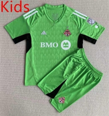 2023-2024 Toronto FC Goalkeeper Green Kids/Youth Soccer Uniform-AY