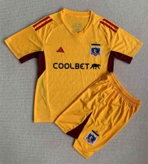 2023-2024 Colo-Colo Goalkeeper Yellow Soccer Uniform-AY