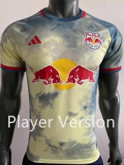 Player Version 2023-2024  New York Red Bulls Home Yellow Thailand Soccer Jersey AAA-518