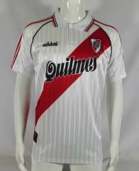 Retro Version 95-96 River Plate Home White Thailand Soccer Jersey AAA-503