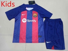 2023-2024 Barcelona Home Red&Blue Kid/Youth Soccer Uniform-507