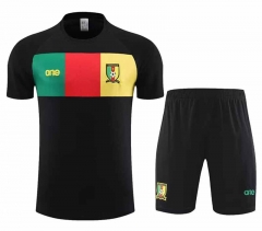 2023-2024 Cameroon Black Thailand Soccer Uniform-0299