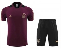 2023-2024 Germany Dark Red Thailand Soccer Uniform-0299