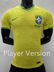 Player Version 2023-2024 Brazil Home Yellow Thailand Soccer Jersey AAA-2016