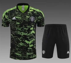 2023-2024 Manchester United Black&Green Thailand Soccer Uniform-0299