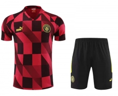 2023-2024 Manchester City Red&Black Thailand Soccer Uniform-0299