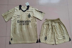 2023-2024 AC Milan Goalkeeper Gold Soccer Uniform-718