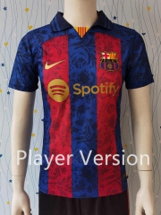 Player Version Retro Version Barcelona Blue&Red Thailand Soccer Jersey AAA-807